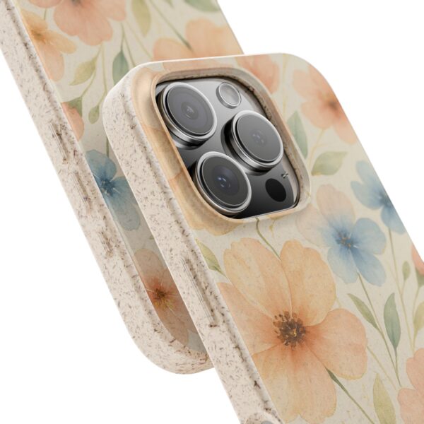 Floral Biodegradable Phone Case - Eco-Friendly Nature Design