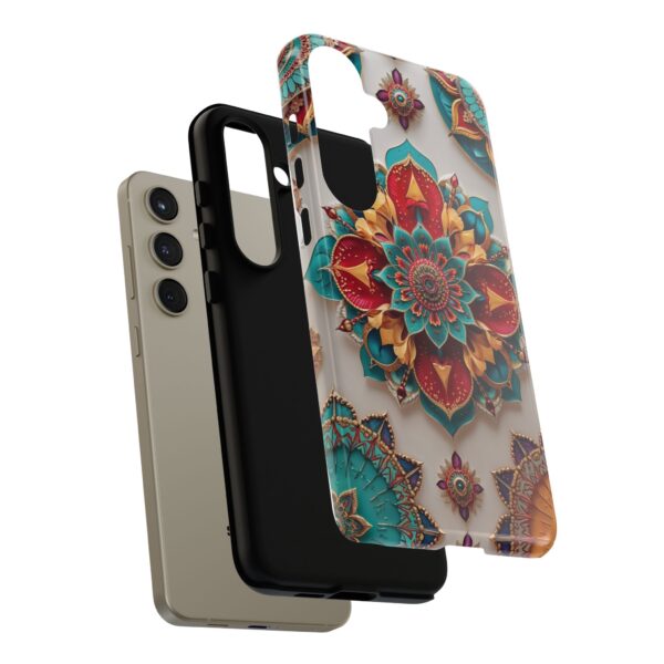 Colorful Mandala Phone Cover, Bohemian Style Accessory, Unique Gift for Her, Stylish Smartphone Protection