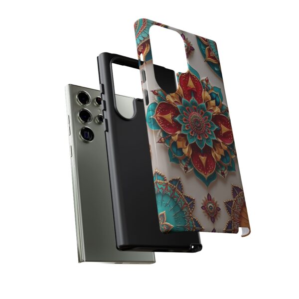 Colorful Mandala Phone Cover, Bohemian Style Accessory, Unique Gift for Her, Stylish Smartphone Protection