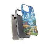 Dog-Themed Phone Case, Whimsical Pet Lover Case, Cute Animal Accessory, Nature Scene Protection, Gift for Dog Owners