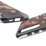 Fiery Design, Anime Style, Unique Cell Phone Accessory, Strong and Stylish