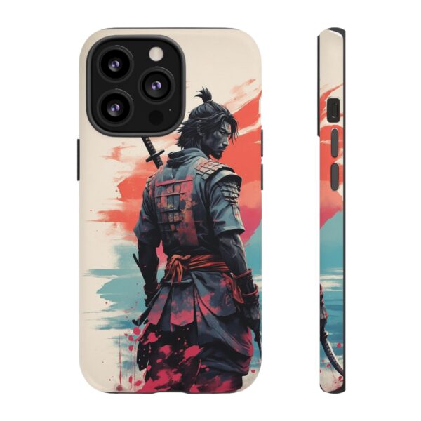 Samurai Warrior Phone Case, Tough Cases, Unique Phone Accessories, Phone Cover Gift, Gamer Phone Decor, Anime Style Case