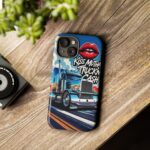 Cool Phone Case for Truck Lovers, Trucking Gifts, Unique Truck Driver Accessories, Kiss Mutha Truckin Cash Design, Fun Car Enthusiast Gift