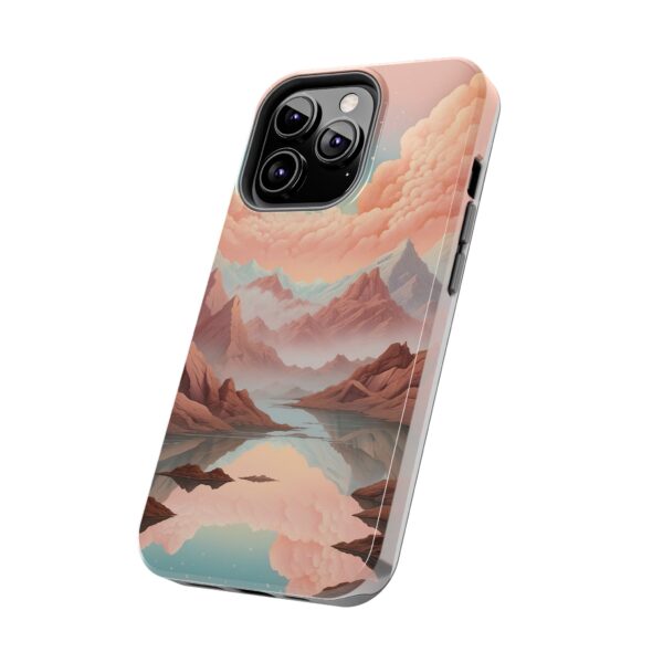 Mountain Reflection Tough Phone Case - Nature-Inspired Design for Adventurers