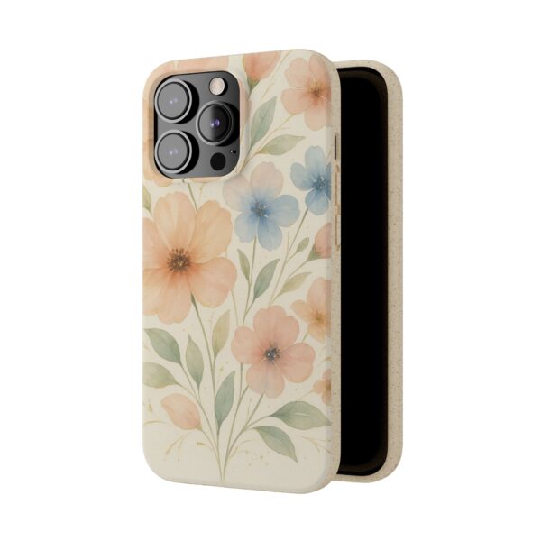 Floral Biodegradable Phone Case - Eco-Friendly Nature Design