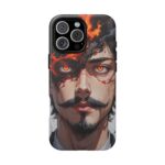 Fiery Design, Anime Style, Unique Cell Phone Accessory, Strong and Stylish