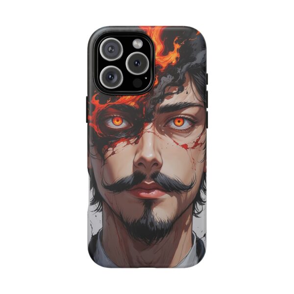 Fiery Design, Anime Style, Unique Cell Phone Accessory, Strong and Stylish