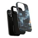 Stormy Seas Tough Phone Case - Pirate Ship Design