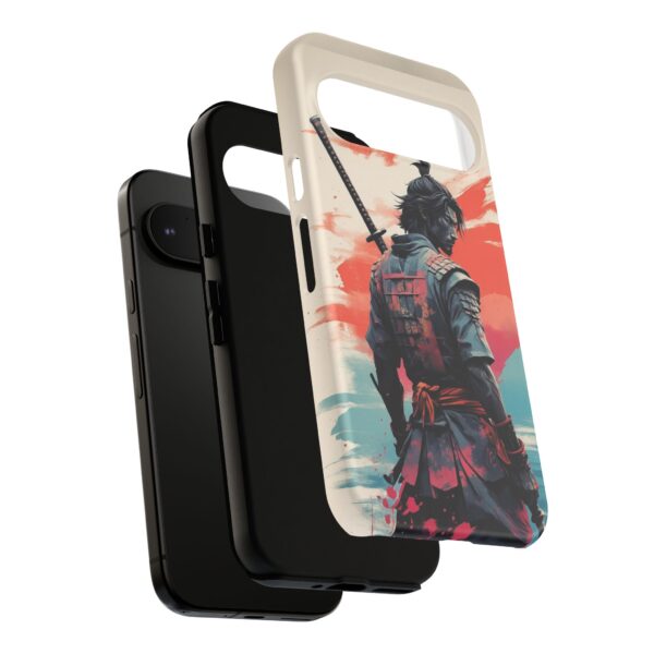 Samurai Warrior Phone Case, Tough Cases, Unique Phone Accessories, Phone Cover Gift, Gamer Phone Decor, Anime Style Case