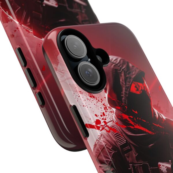 Red Urban Warrior Phone Case for Gamers & Action Fans