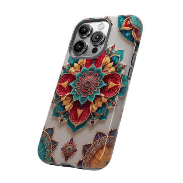 Colorful Mandala Phone Cover, Bohemian Style Accessory, Unique Gift for Her, Stylish Smartphone Protection