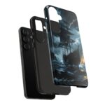 Stormy Seas Tough Phone Case - Pirate Ship Design