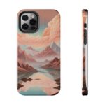 Mountain Reflection Tough Phone Case - Nature-Inspired Design for Adventurers