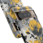 Floral Phone Case, Yellow Flower Design, Stylish Phone Protection