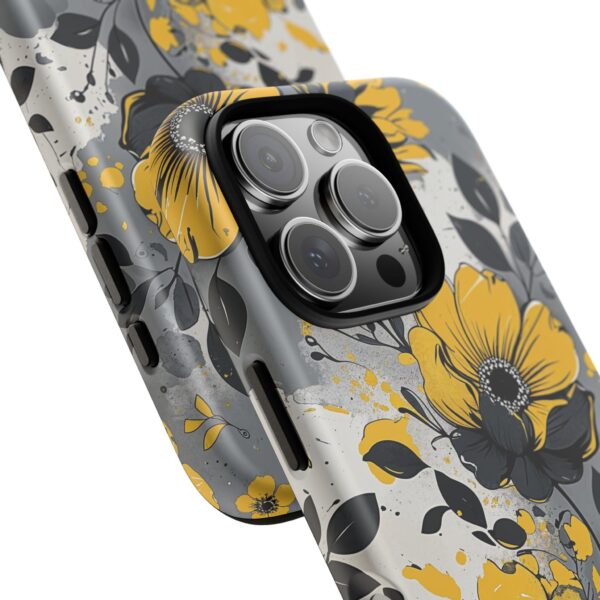 Floral Phone Case, Yellow Flower Design, Stylish Phone Protection