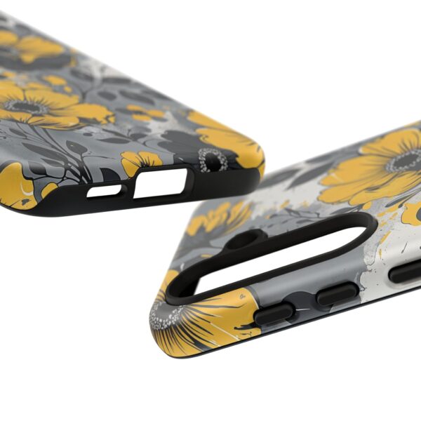 Floral Phone Case, Yellow Flower Design, Stylish Phone Protection