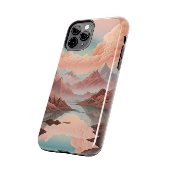 Mountain Reflection Tough Phone Case - Nature-Inspired Design for Adventurers