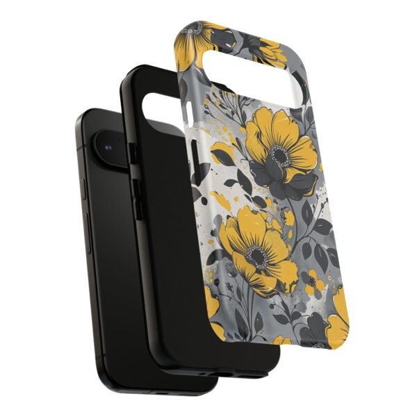 Floral Phone Case, Yellow Flower Design, Stylish Phone Protection