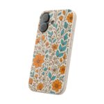 Floral Biodegradable Phone Case - Eco-Friendly Design for Nature Lovers
