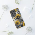Floral Phone Case, Yellow Flower Design, Stylish Phone Protection