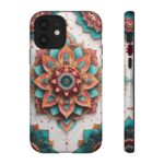 Mandala Phone Case, Colorful Floral Design, Bohemian Style, Tough Cases, Gift for Her