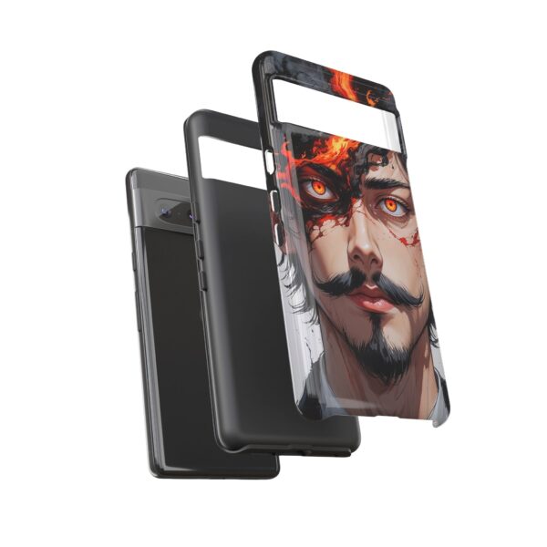 Fiery Design, Anime Style, Unique Cell Phone Accessory, Strong and Stylish