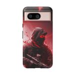 Red Urban Warrior Phone Case for Gamers & Action Fans