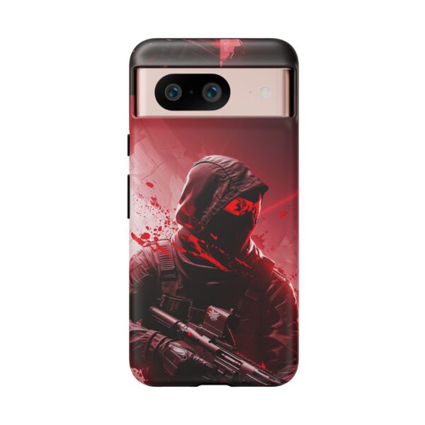 Red Urban Warrior Phone Case for Gamers & Action Fans