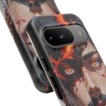 Fiery Design, Anime Style, Unique Cell Phone Accessory, Strong and Stylish