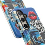 Cool Phone Case for Truck Lovers, Trucking Gifts, Unique Truck Driver Accessories, Kiss Mutha Truckin Cash Design, Fun Car Enthusiast Gift