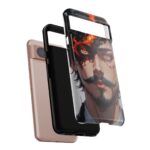Fiery Design, Anime Style, Unique Cell Phone Accessory, Strong and Stylish