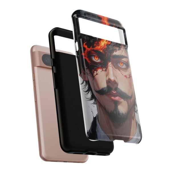 Fiery Design, Anime Style, Unique Cell Phone Accessory, Strong and Stylish