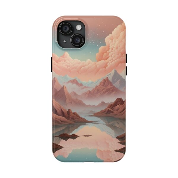 Mountain Reflection Tough Phone Case - Nature-Inspired Design for Adventurers