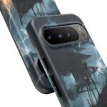 Stormy Seas Tough Phone Case - Pirate Ship Design
