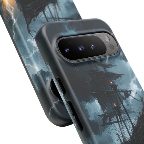 Stormy Seas Tough Phone Case - Pirate Ship Design