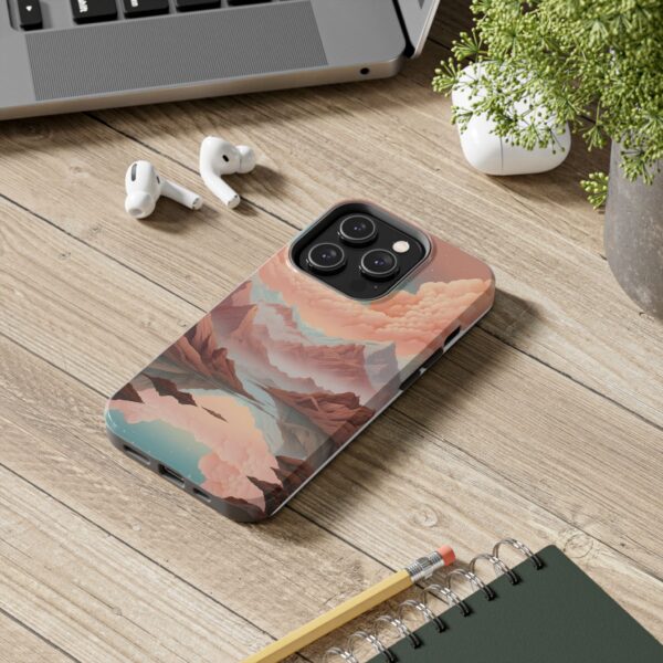 Mountain Reflection Tough Phone Case - Nature-Inspired Design for Adventurers
