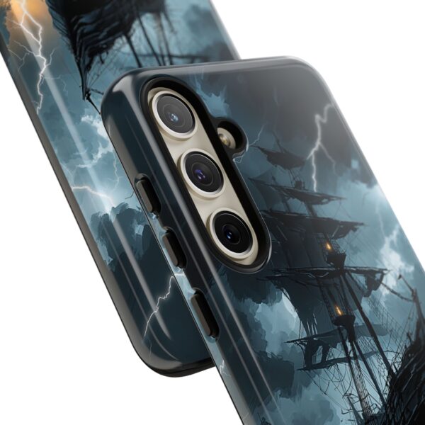 Stormy Seas Tough Phone Case - Pirate Ship Design