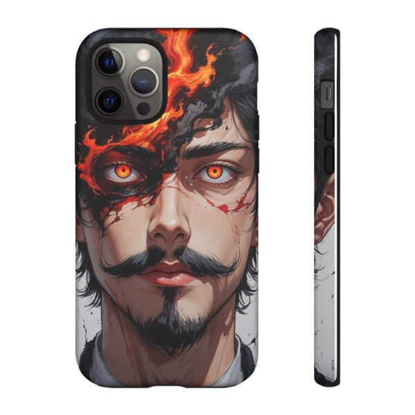 Fiery Design, Anime Style, Unique Cell Phone Accessory, Strong and Stylish