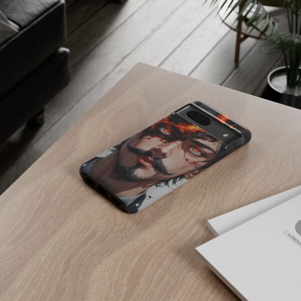 Fiery Design, Anime Style, Unique Cell Phone Accessory, Strong and Stylish