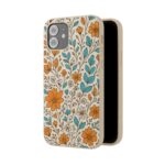 Floral Biodegradable Phone Case - Eco-Friendly Design for Nature Lovers