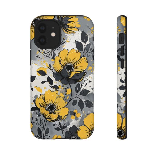 Floral Phone Case, Yellow Flower Design, Stylish Phone Protection