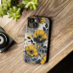 Floral Phone Case, Yellow Flower Design, Stylish Phone Protection