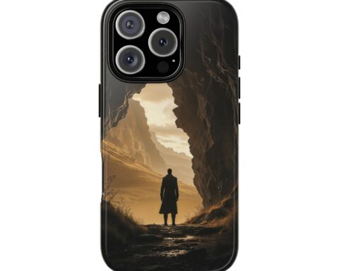 Adventure-Inspired Tough Phone Case - Scenic Mountain Design