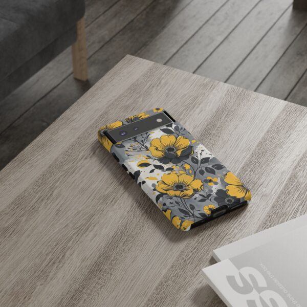 Floral Phone Case, Yellow Flower Design, Stylish Phone Protection