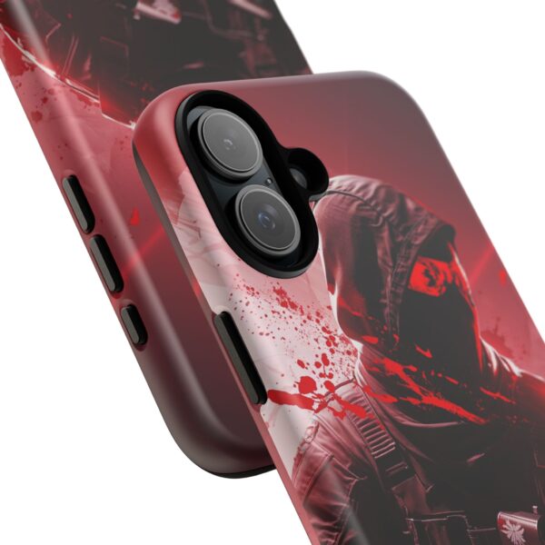 Red Urban Warrior Phone Case for Gamers & Action Fans