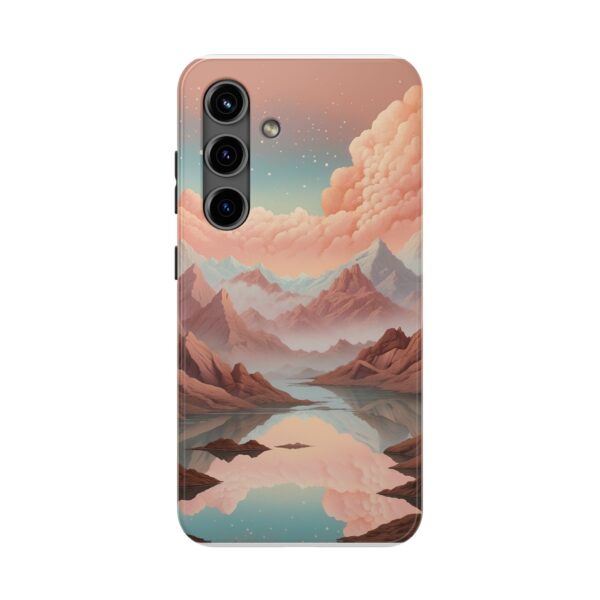 Mountain Reflection Tough Phone Case - Nature-Inspired Design for Adventurers