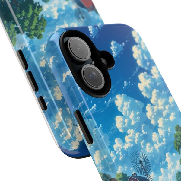 Dog-Themed Phone Case, Whimsical Pet Lover Case, Cute Animal Accessory, Nature Scene Protection, Gift for Dog Owners
