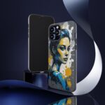 Vibrant, Artistic Tough Phone Case, Modern Art, Smartphone Accessories