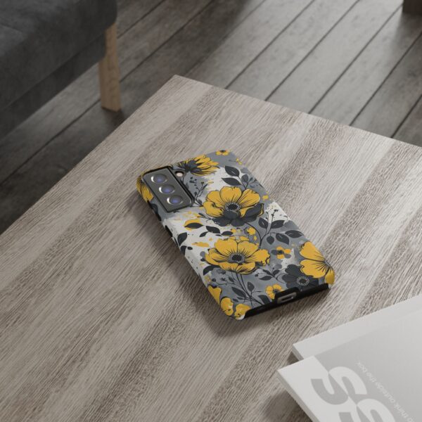 Floral Phone Case, Yellow Flower Design, Stylish Phone Protection