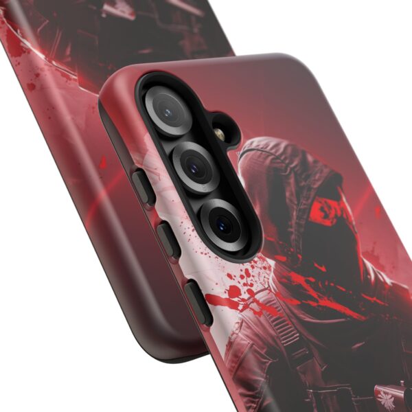 Red Urban Warrior Phone Case for Gamers & Action Fans